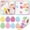 Multicolor-A, variant on 1pc Easter Carrot Glitter Stickers Roll, Sparkle Sequin Self-Adhesive Stickers for Ki-ds Crafts, Easter Basket Stuffers Gift Wrapping Party Supplies