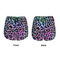 thumbnail image 5 of Fotbe Rainbow Animal Skin Womens High Waist Running Shorts Athletic Workout Quick Dry Shorts for Women with Pockets Gym Yoga Summer Shorts-, 5 of 9