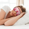 thumbnail image 6 of PAYOHTO Pink Hearts Soft Sleep Mask Comfort Pure Silk Eye Cover for Travel Office Camping, 6 of 7