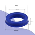 thumbnail image 2 of Uxcell 18mm x 28mm x 6mm UN Type Radial Shaft Oil Seal PU Blue 5 Count, 2 of 7