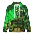 thumbnail image 4 of Apex Legends Octane Jacket Casual Oversized Hoodie Stylish Zipper Hooded Sweatshirt Warm Loose Outerwear 3XL, 4 of 8