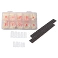 thumbnail image 1 of Shisuyan Artificial Fingernail Tip Patches Ivory 500Pcs 17.5x9.2In, 1 of 8