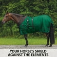 thumbnail image 2 of STORM SHIELD Extreme Euro Medium Turnout Horse Blankets | Color Green | Size 72, 2 of 9