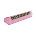 thumbnail image 3 of koolsoo Car Parking Card Number Plate Moving Auto Phone Number Plate Stop Parking Number Pink, 3 of 9