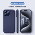 thumbnail image 2 of Funda de silicona líquida de lujo para For iPhone 14, 13, 12, 11, 15 Pro Max Mini, cubierta a prueba de golpes, X, XS, XR, 6s, 7, 8 Plus, fundas de teléfono, accesorios, 2 of 5