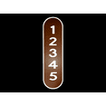 thumbnail image 4 of Reflective House Address Number Plaque, Custom Vertical Mailbox Number Letters, 18”x5” Pre Drilled Aluminum House Plaque for Outdoor, 12-month Warranty (Brown), 4 of 4