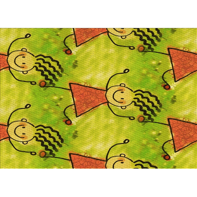 Ahgly Tapis Rectangulaire Lavable en Machine Intérieur Transitionnel Bisque Brun Foncé, 3 Pieds x 5 Pieds
