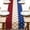 Stars, variant on 4th of July Beach Dining Table Runner, Patriotic America Coastal Starfish Conch Coral Stripes Burlap Kitchen Decoration, American USA Indoor Outdoor Home Decor Party Supply 13 x 72 Inches