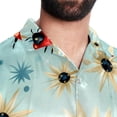 thumbnail image 5 of Seven Starred Ladybird Men's Short Sleeve Spread Collar Tops, Casual Button Down Shirts, Printed Summer Beach Shirts, Unisex, 5 of 6
