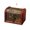 A003- Brown (Narcissus Print), variant on Wooden Treasure Chest, Small Vintage European-Style Wooden Box, Embossed Floral Patterned Storage Chest, Antique Bronze Latch Decorative Case, Domed Top Keepsake Organizer for