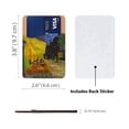 thumbnail image 2 of WIRESTER Self-Adhesive PU Leather Card Holder Stick on Pocket Credit Card Case Pouch Wallet for Apple Samsung Motorola LG Smart Phones - Cafe Terrace At Night Van Gogh, 2 of 5
