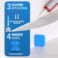 thumbnail image 4 of 23pc Caulking Tool Kit – Stainless Steel Scrapers & 10 Replacement Blades – Ergonomic Silicone Remover Set – for Bathroom Kitchen Tile Window Sealant Removal, 4 of 4