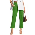 thumbnail image 2 of Bootcut Yoga Pants, Audhol Pants for Women High Waisted Crop Work Pants Summer Casual Slacks Yoga Dress Pant Yoga Work Pants Green 3XL, 2 of 7