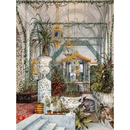 Interiors Of The Winter Palace The Winter Garden Poster Print By