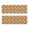 thumbnail image 2 of Tiger Bench Cushion Set of 2, Tropical Animals of Bengal and Toucan Harmonious Nature, Standard Size Foam Pad and Decorative Cover, Earth Yellow Dark Blue, by Ambesonne, 2 of 4
