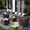 Brown/Gray, variant on Amopatio 7-Piece Patio Furniture Set, Outdoor Patio Sectional Furniture All-Weather Rattan Wicker Patio Conversation Set Outdoor Furniture for Backyard Balcony,Blue
