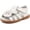 White Butterfly, variant on Girl's Genuine Leather Sandals Closed-toe Princess Dress Sandal Shoes