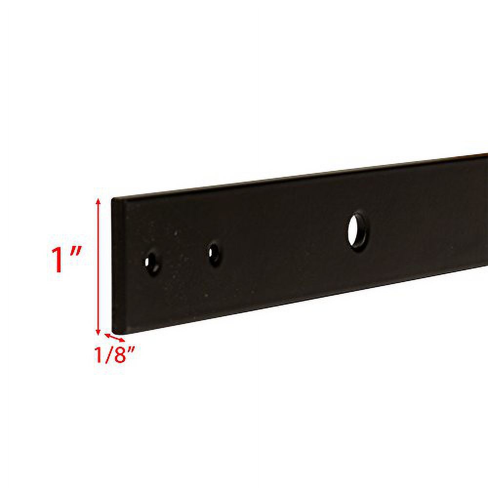 4FT. Mini Sliding Barn Wooden Door Hardware for Cabinet and TV Stand Steel Track Roller Hanging Kit cab04