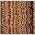 thumbnail image 5 of SAFAVIEH Wyndham Joanna Chevron Wool Area Rug, Red/Multi, 7' x 7' Round, 5 of 10