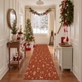 thumbnail image 2 of KUETH 2'x6' Christmas Machine Washable Runner Rug, Non-Slip Rugs for Kitchen, Hallway, Corridor and Entryway, Red, 2 of 8