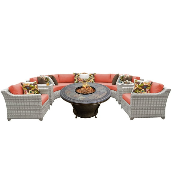 New Haven 8 Piece Outdoor Wicker Patio Furniture Set 08h