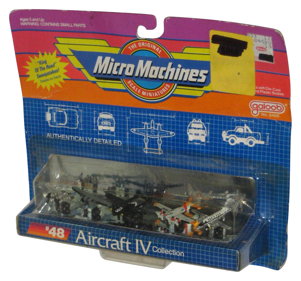 Micro Machines Aircraft IV Miniature Collection (1989) Galoob Mini Toy