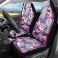 thumbnail image 2 of XYZCANDO Butterflies Cherry Blossoms Car Seat Covers Removable Full Protection Car Front Seat Covers car Front Seats Vans Sets, Soft Breathable SUV Auto, 2 of 10