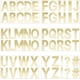 thumbnail image 2 of 6 hojas de pegatinas con letras y números, pequeñas pegatinas autoadhesivas doradas del alfabeto, pegatinas adhesivas para letras., 2 of 5