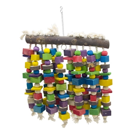 Bird Chewing Toys, Bird Toy Bird Grinding Blocks for Parrot Parakeet Macaw African Greys 28x42cm