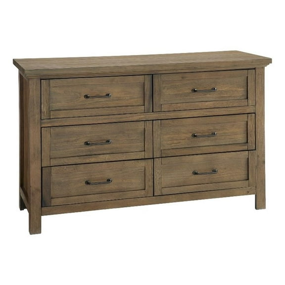 Westwood Design Westfield 6-Drawer Dresser Harvest Brown