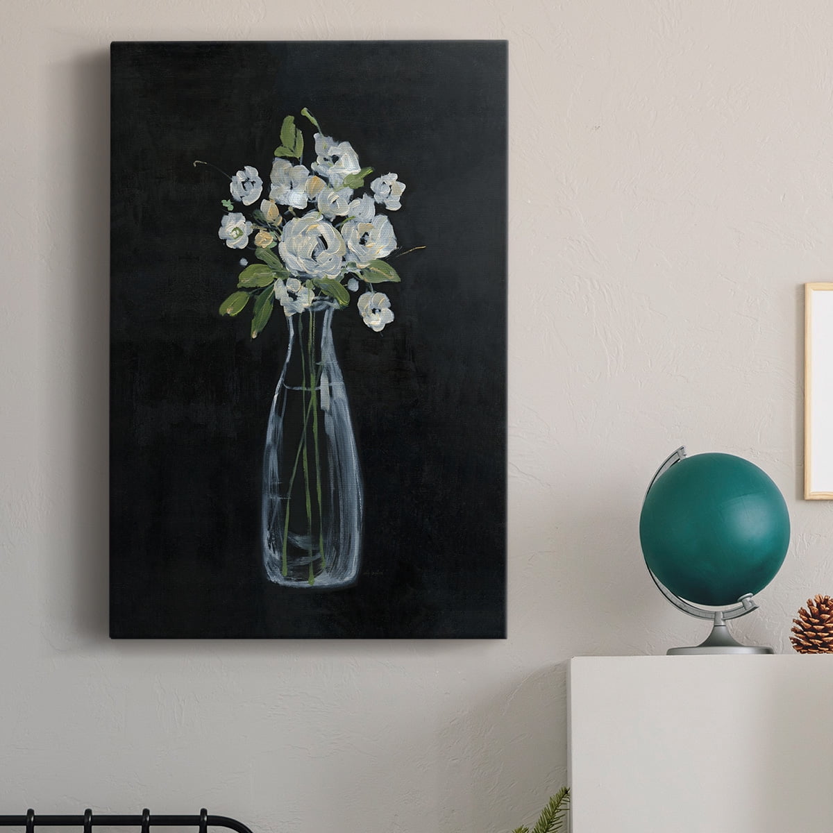 Sophisticated Farm Floral II Premium Gallery Wrapped Canvas - Ready to Hang