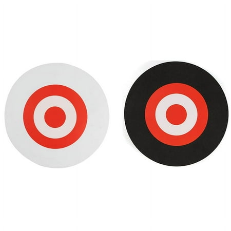 2x 25 x 3cm Archery Eva Foam Target Self Healing Bow Moving Hunting Practice White+Red & Black+Red
