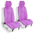 thumbnail image 4 of TLH Purple Doe16 Faux Rabbit Fur Car Seat Cushions, for most Cars, Trucks, SUVs or Vans, 4 of 4