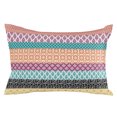 thumbnail image 2 of Boho Queen Size Pillow Cover,Pillowcase Protectors with Zipper,Breathable Decorative Throw Pillow Case Cover,Colorful Striped Ethnic Geometric Modern Abstract Art Pillow Shams for Couch 20x30Inch, 2 of 8