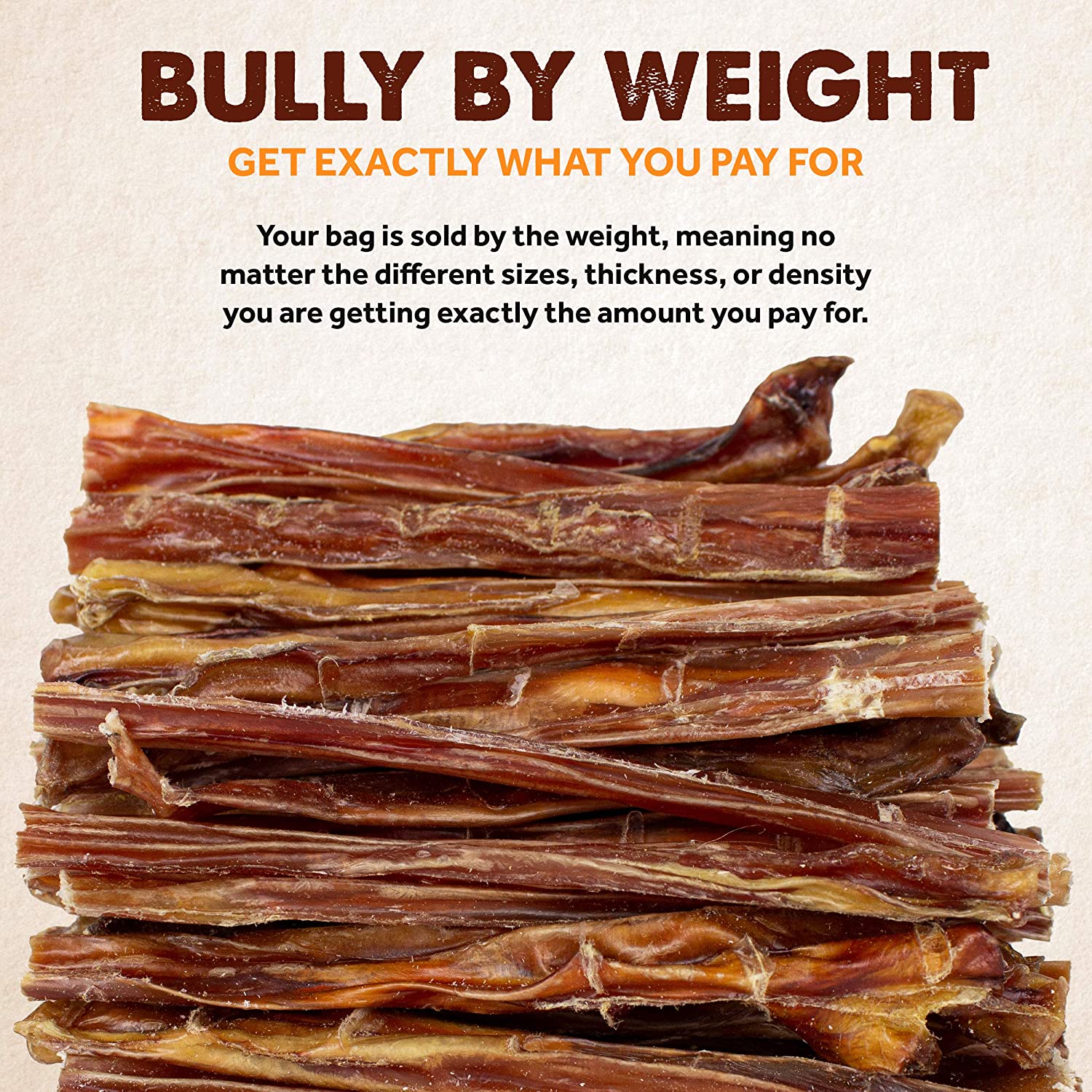 Downtown Pet Supply Bully Sticks for Small Dogs, 6", 0.5 lb photo 2