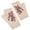White, variant on Women Winter Crochet Knitted Fingerless Gloves Sweet Colorful Floral Bee Embroidery Thumbhole Texting Mittens Arm Warmer