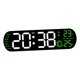 thumbnail image 5 of Reloj Despertador Digital con Luz Nocturna Colorida, Mando a Distancia Dst con Pantalla de Temperatura para Oficina, Mesita de Noche, Dormitorio, Verde, 5 of 8