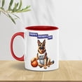 thumbnail image 5 of Happy Father's Day German Shepherd Playing Basketball with Best Dad Jersey 11oz Accent Two-tone Mug Alsatian Dog Lover Gifts Coffee Tea Cup - 13006, 5 of 5