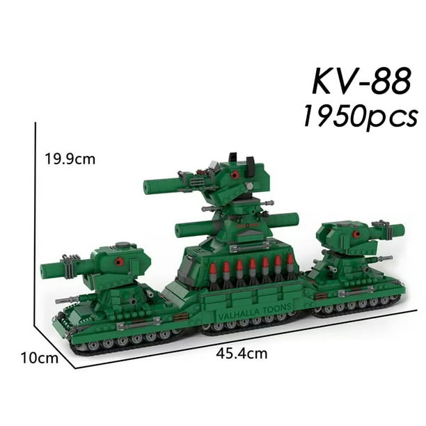 Compatible creative building blocks MOC restore World of Tanks KV