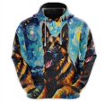 thumbnail image 3 of Sudadera con capucha con gráficos de arte de grafiti de perros divertidos para hombres, ropa de moda Harajuku, sudaderas de pastor alemán, sudaderas con capucha con cara de perro mascota, camisetas Y2, 3 of 5