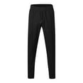 thumbnail image 4 of Men's Casual Pants Men's Solid Casual Pants Skinny Work Outdoor Trendy Long Fitness Black M, 4 of 6