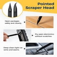 thumbnail image 5 of ACDANC 12Pcs Plastic Scraper Tool, Crevice Cleaning Tool, Non Scratch Car Detailing Supplies for Cleaning, Versatile Label/Sticker Remover & Peeler Tool for Tight Spaces, 5 of 6