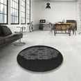thumbnail image 4 of Ahgly Company Machine Washable Indoor Rectangle Transitional Midnight Gray Area Rugs, 6' x 9', 4 of 7