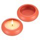 thumbnail image 1 of Uxcell 2Pcs Soporte para Velas de Té en Forma de Piedra, Soporte para Velas de Té de Cerámica Hecho a Mano Decorativo Acento Calmante para Centro de Mesa de Boda, Rojo, 1 of 6