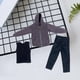 thumbnail image 1 of 3 uds 1/12 Escala hombres figura sudadera con capucha chaleco pantalones Hugo, 1 of 10