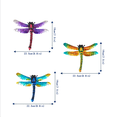 thumbnail image 5 of 3Pcs Dragonfly Wall Hanging Metal Decor Decoraciones Art Garden Adornment Room, 5 of 6
