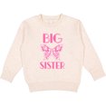 thumbnail image 2 of Inktastic Big Sister Announcement Butterfly Toddler Sweatshirt, 2 of 4