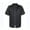 Solid Black, variant on TOPTIE Short Sleeve Chef Coat Jacket Black Side Zipper Chef Uniform with Mesh