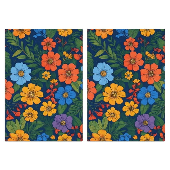 2 Pcs Funny Kitchen Towels,Pioneer Flower Microfiber Dish Towels,Kitchen Tea Towels,Kitchen Towel Set (18" X 26")