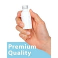 thumbnail image 6 of High Shine Gloss White Glass Boston Round Bottle with Silver Metal Screw On Cap (12 Pack), 6 of 6